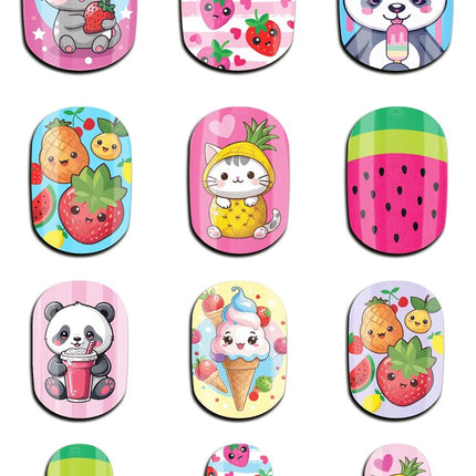 Faux ongles colorés pour enfants Tutti Sweety