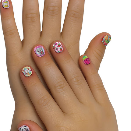 Faux ongles colorés pour enfants Tutti Sweety