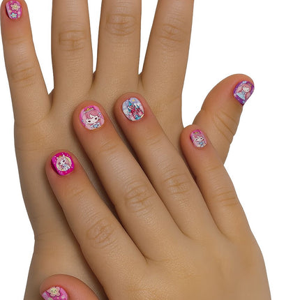 Faux ongles colorés pour enfants « Petite princesse »