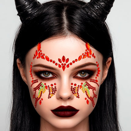 Décoration du visage Diable