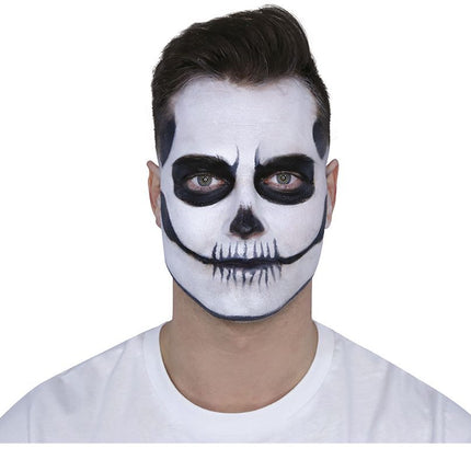 Set de maquillage Day Of The Dead Noir Rouge 8 pièces