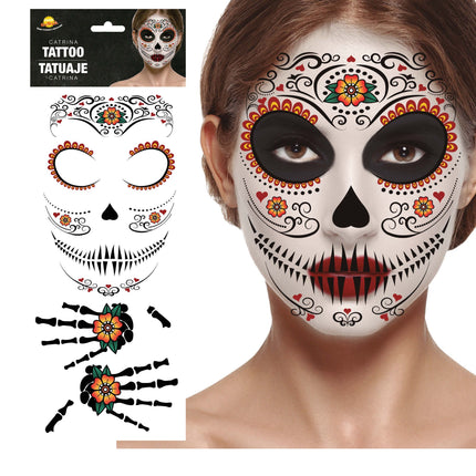 Autocollants Dia De Los Muertos 30x14 cm