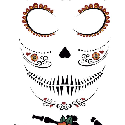Autocollants Dia De Los Muertos 30x14 cm