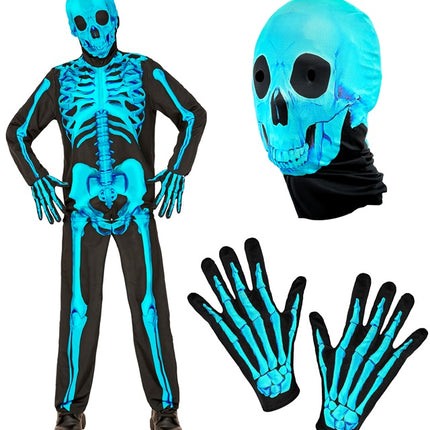 NEON SKELET KOSTUUM enfant