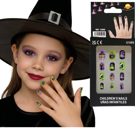 Halloween Nepnagels Kind Heksen