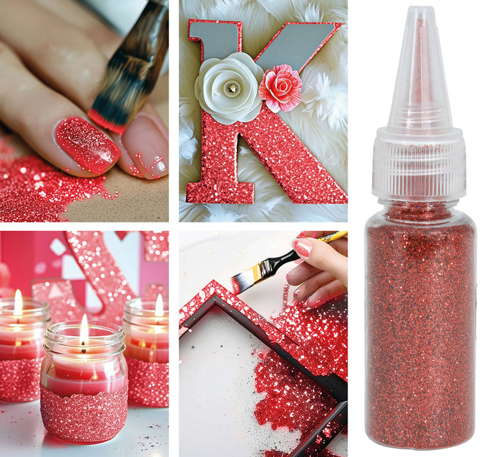 1 pot de paillettes biodégradables ou 10 gr de rouge