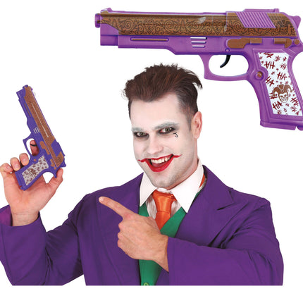 Faux pistolet violet 21cm