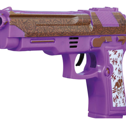 Faux pistolet violet 21cm