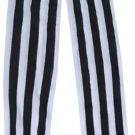 Legging noir et blanc rayé