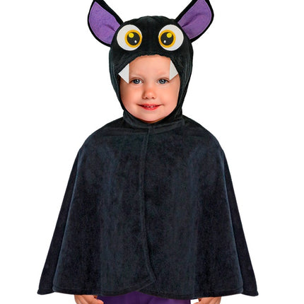 PONCHO EN PELUCHE AVEC CHAPEAU CHAUVE-SOURIS