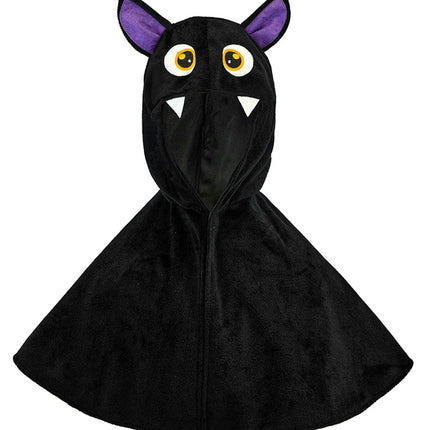 PONCHO EN PELUCHE AVEC CHAPEAU CHAUVE-SOURIS