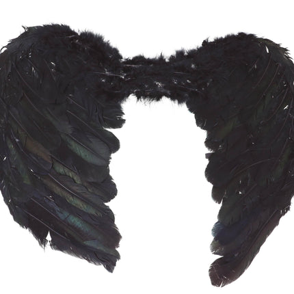 Ailes d'ange noir 60cm