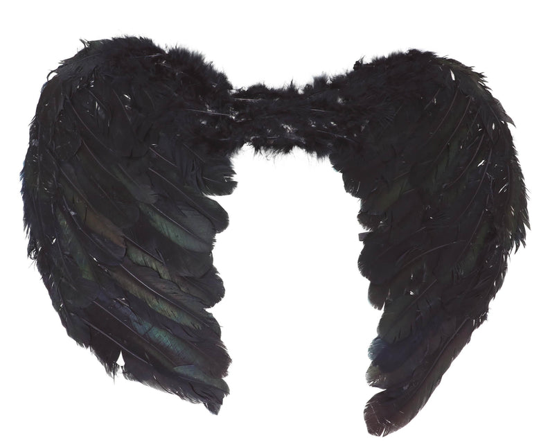 Ailes d'ange noir 60cm