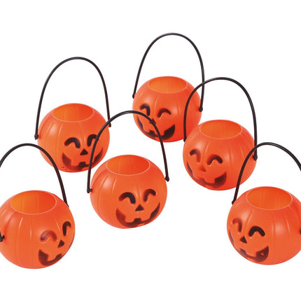 Plateau à citrouille d'Halloween 7cm 6pcs