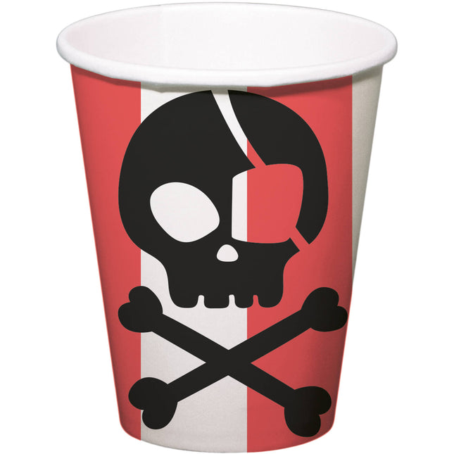 Gobelets Pirate 250ml 8pcs