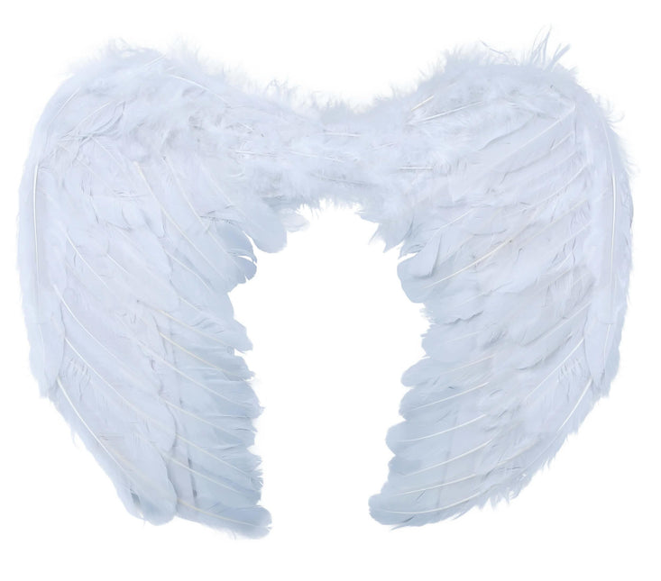 Ailes d'ange d'Halloween blanches 60cm