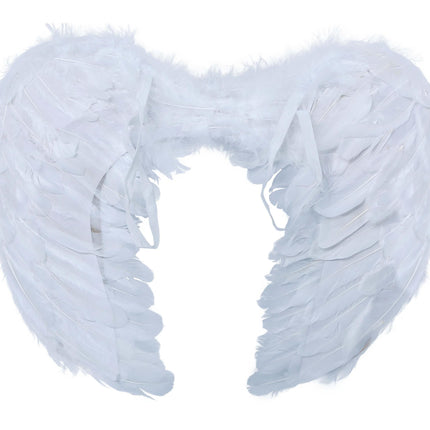 Ailes d'ange d'Halloween blanches 60cm