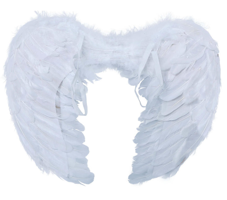 Ailes d'ange d'Halloween blanches 60cm