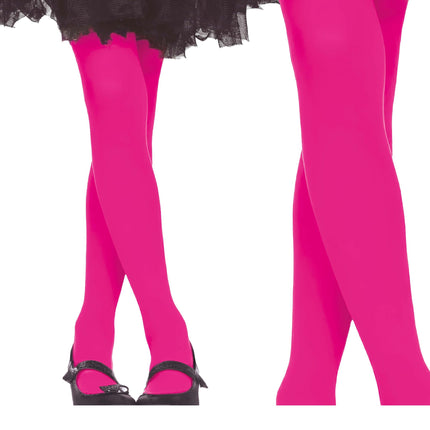 Collants d'Halloween Enfant Rose