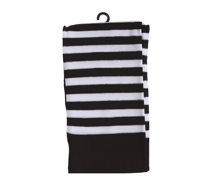 Collant d'Halloween Enfant Noir Blanc Rayé