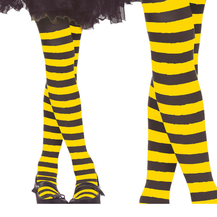 Legging jaune rayé enfant