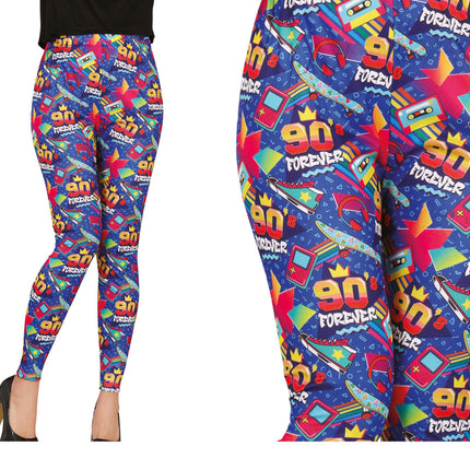 90s Legging Bleu Dames