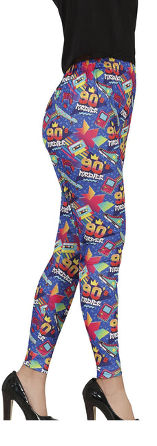 90s Legging Bleu Dames