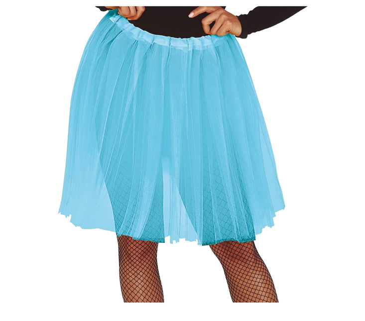 Tutu bleu clair pour dames 60cm