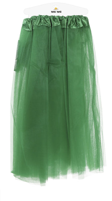 Tutu vert foncé pour dames 60cm