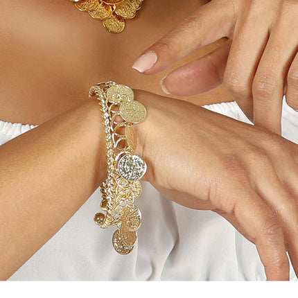 Bracelet de pièces de monnaie anguille 7.5cm