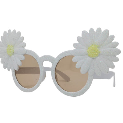 Verres marguerites blanc
