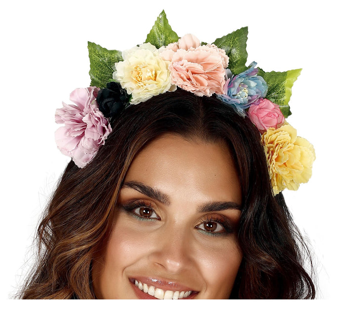 Bandeau de fleurs Pastel