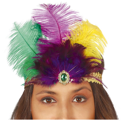 Bandeau de plumes d'or