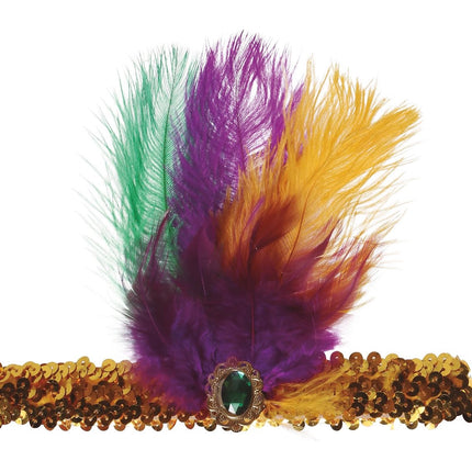 Bandeau de plumes d'or