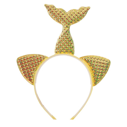 Bandeau de sirène doré