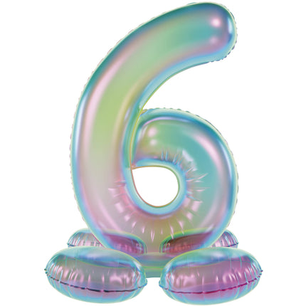 6 Year Figure Balloon Standard Holographic Empty 72cm