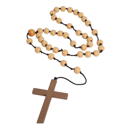 Collier de perles Croix 75cm