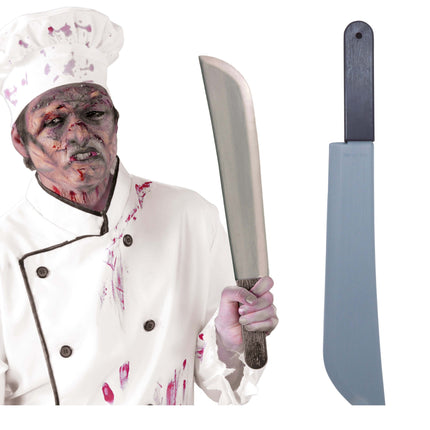Machette d'Halloween grise 53cm