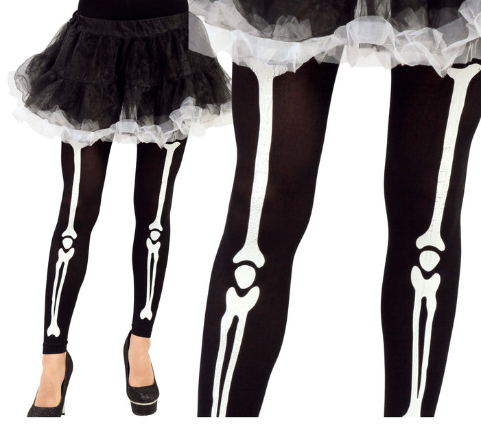 Collants d'Halloween pour squelettes
