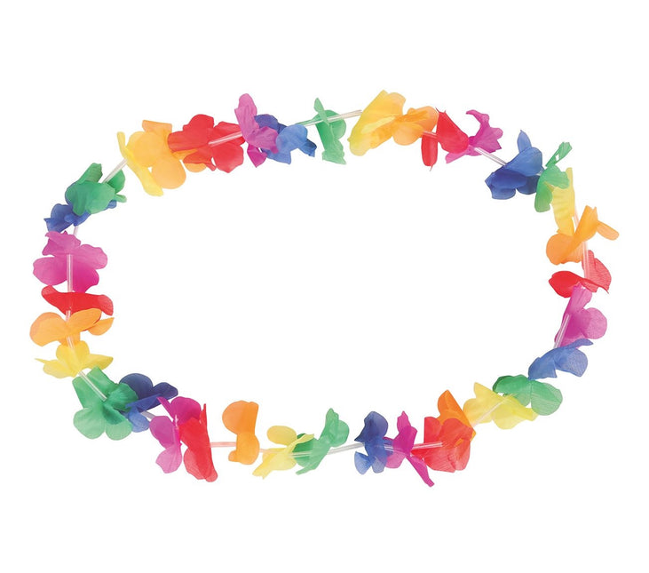 Collier Hawaii coloré 50cm