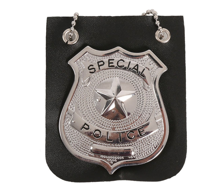 Chaîne de badge de police 8cm
