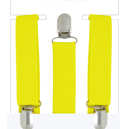 Appareil dentaire jaune fluo