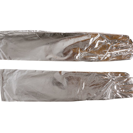 Gants argentés 44cm