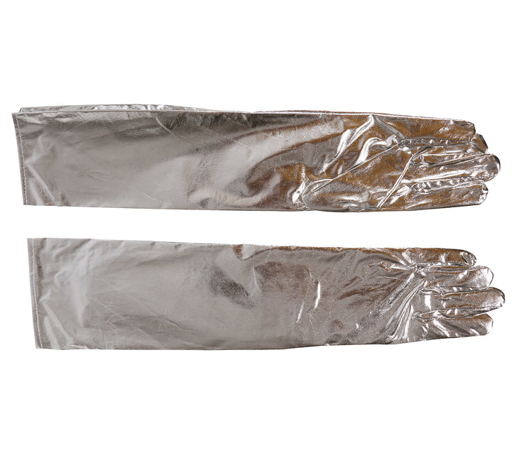 Gants argentés 44cm