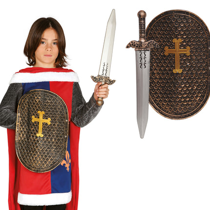 Bouclier et épée enfant 48cm