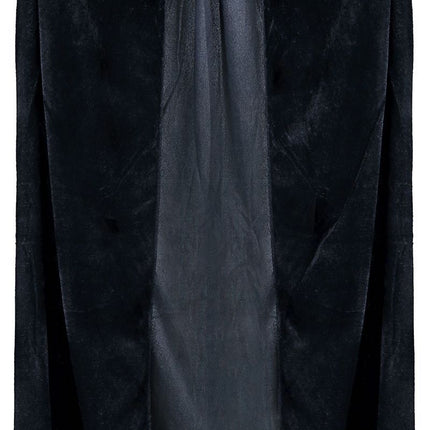 Cape d'Halloween en velours noir 1m