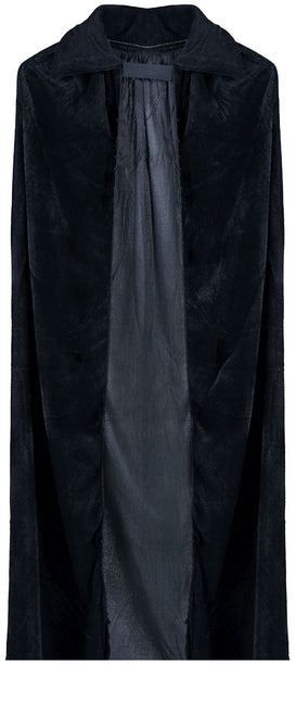 Cape d'Halloween en velours noir 1m