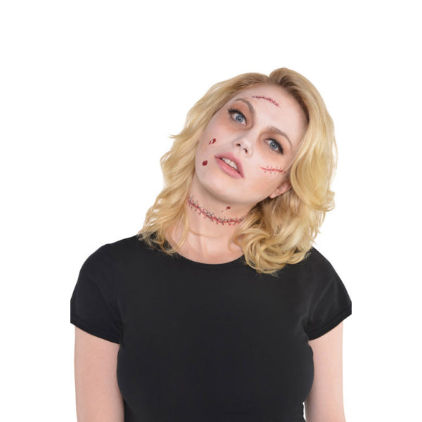 Accessoire de costume 14 tatouages Sutures