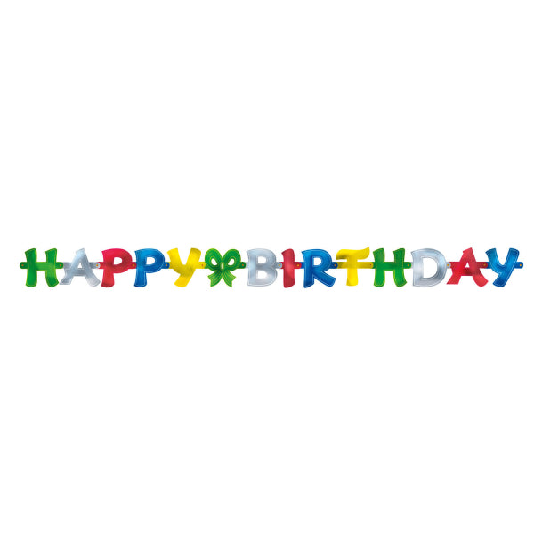 Guirlande de lettres Happy Birthday 1.4m