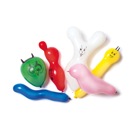 Ballons colorés Animaux Figures 6pcs